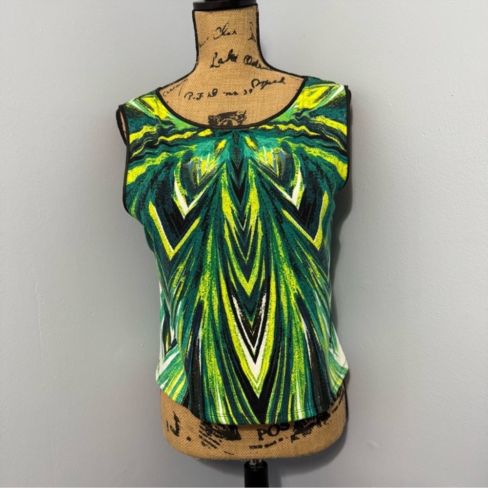Bisou Bisou Green Tank Top